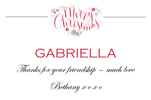 Merry Christmas - Red Script